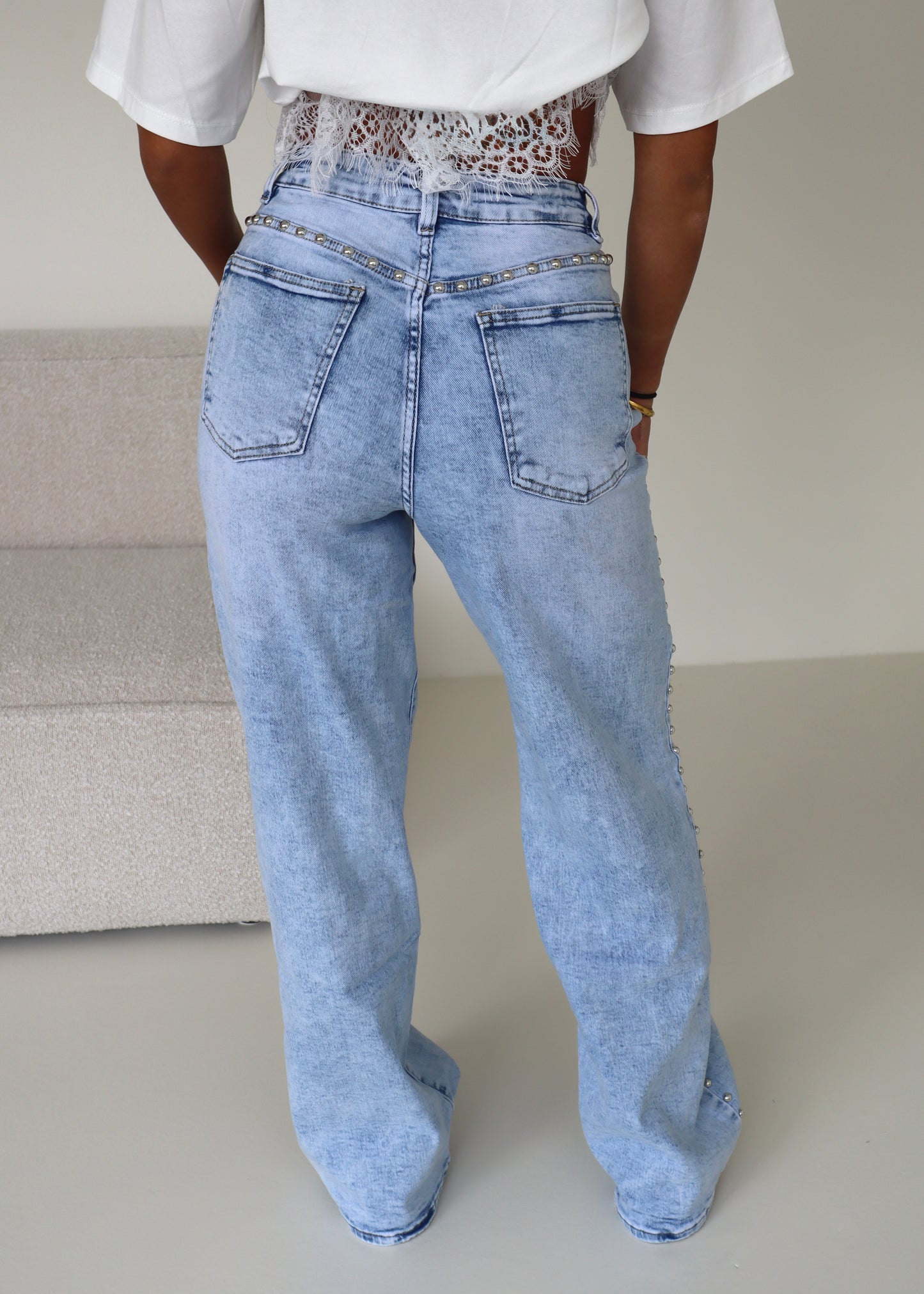 Stud Jeans Blauw