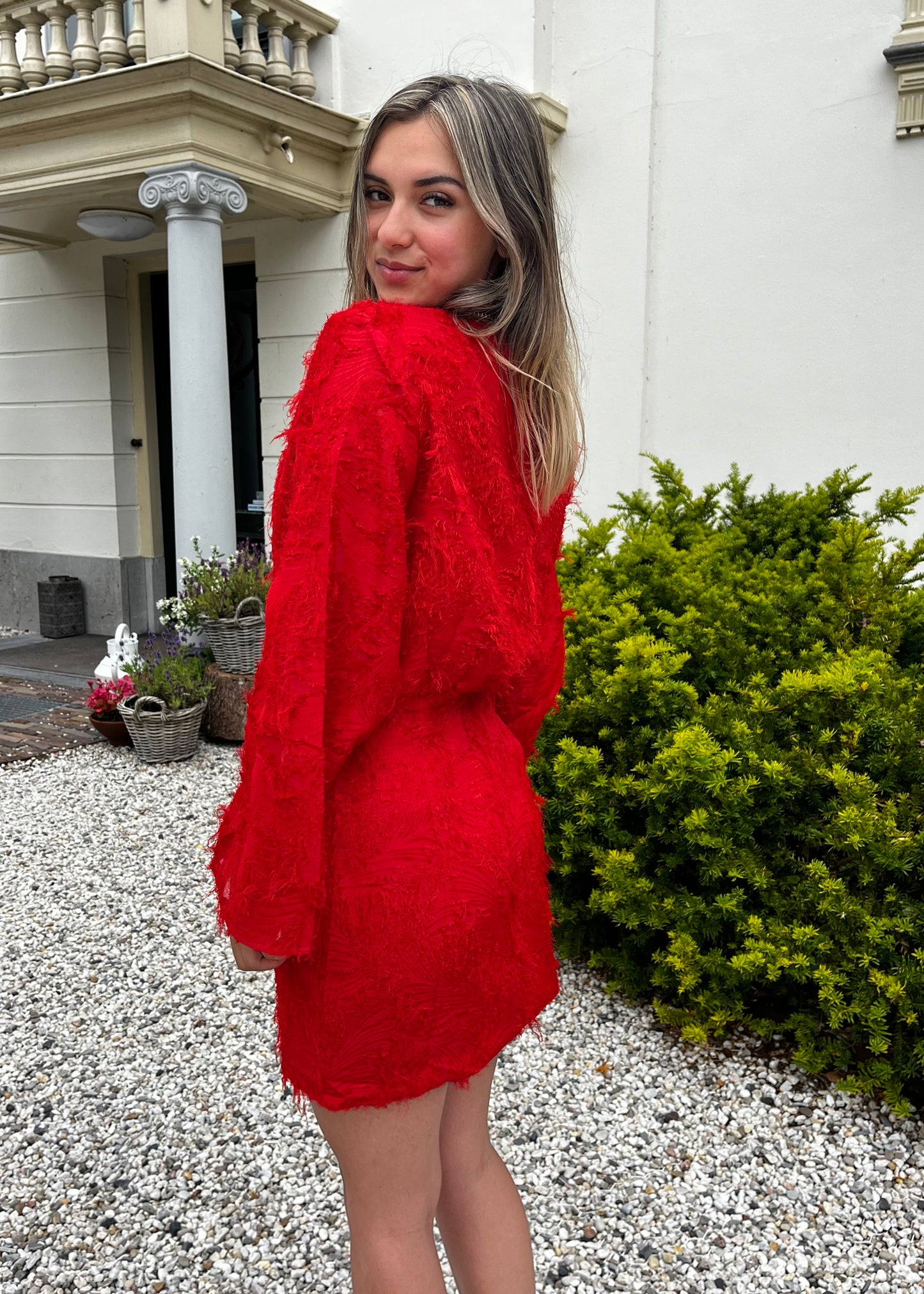 KAYA DRESS ROOD