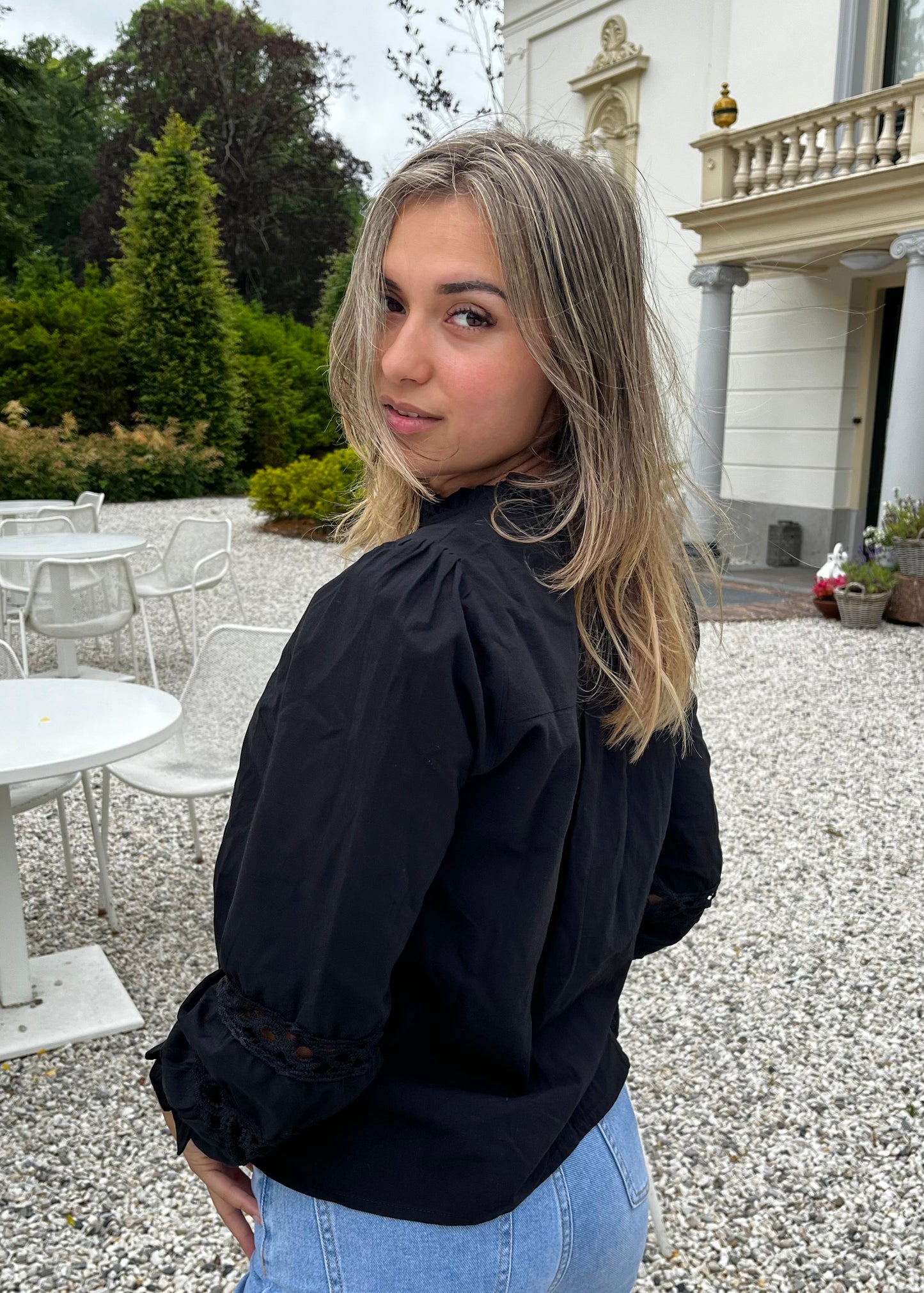 ROXY BLOUSE ZWART