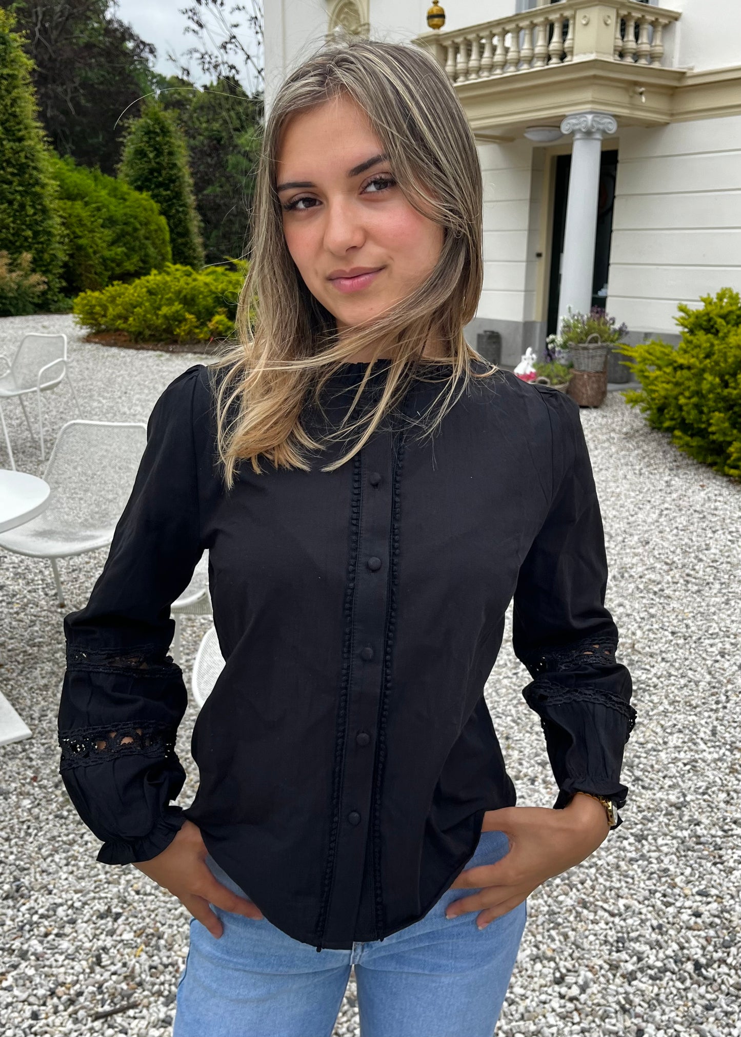 ROXY BLOUSE ZWART
