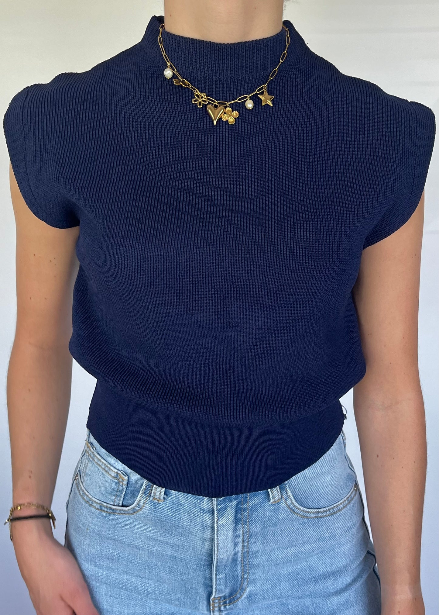 NIKKI TOP NAVY