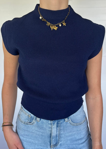 NIKKI TOP NAVY