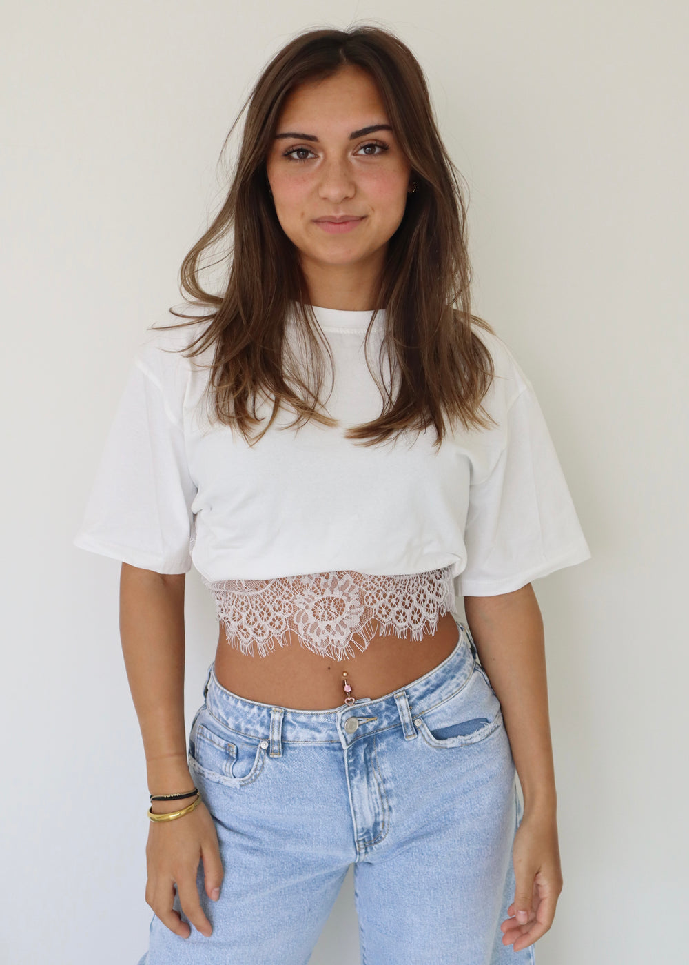 Lace Tee Wit