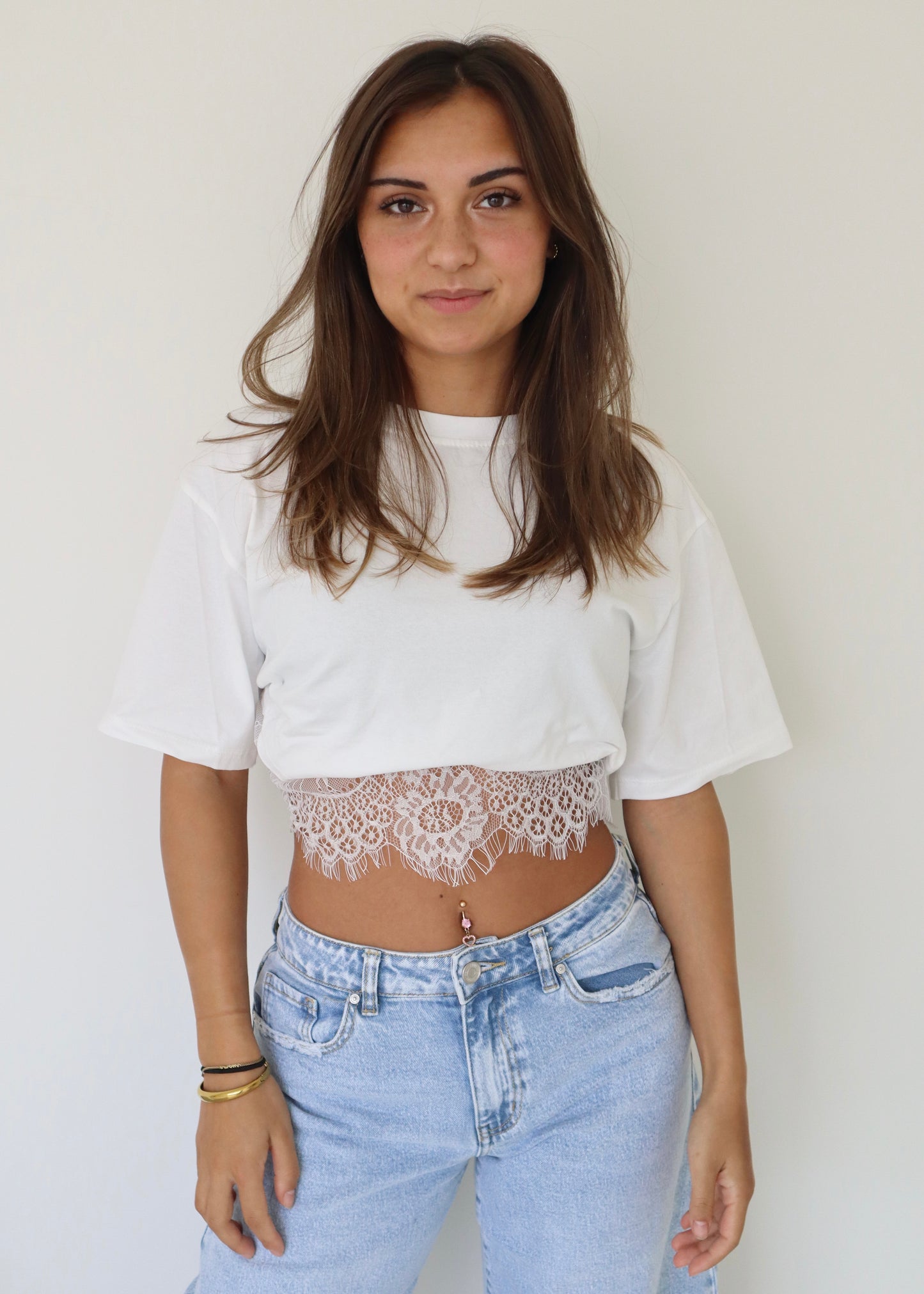 Lace Tee Wit