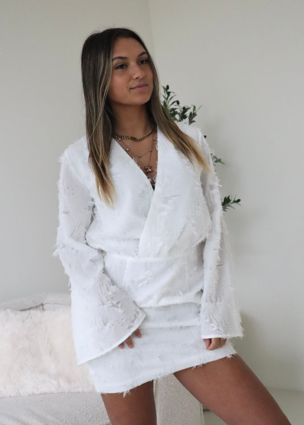 Kaya Dress Wit