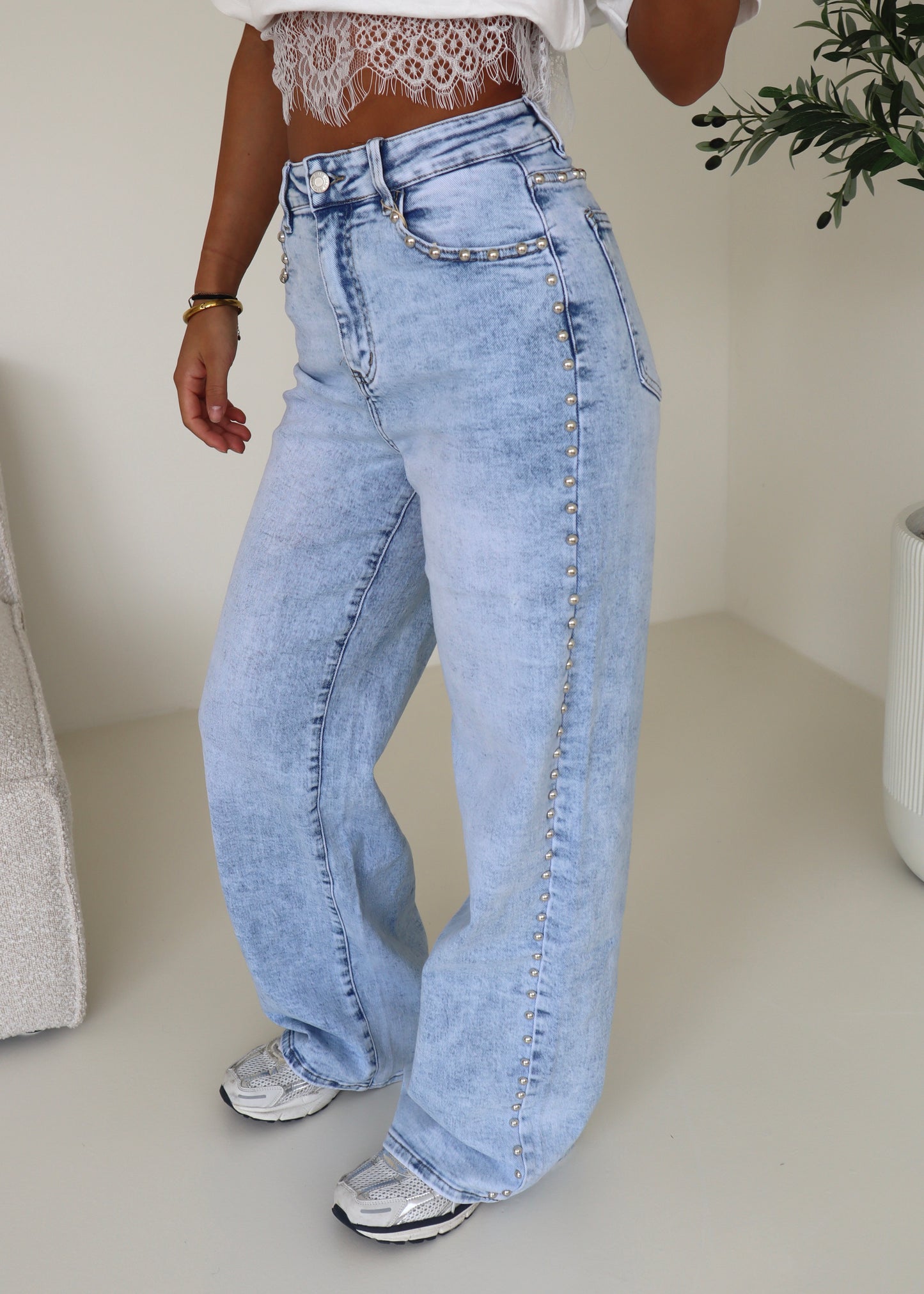 Stud Jeans Blauw