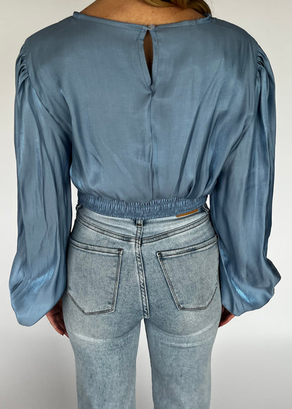 EMMA BLOUSE BLAUW