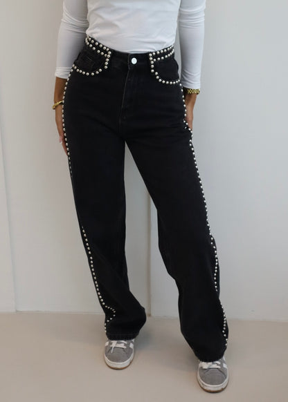 STUD JEANS ZWART