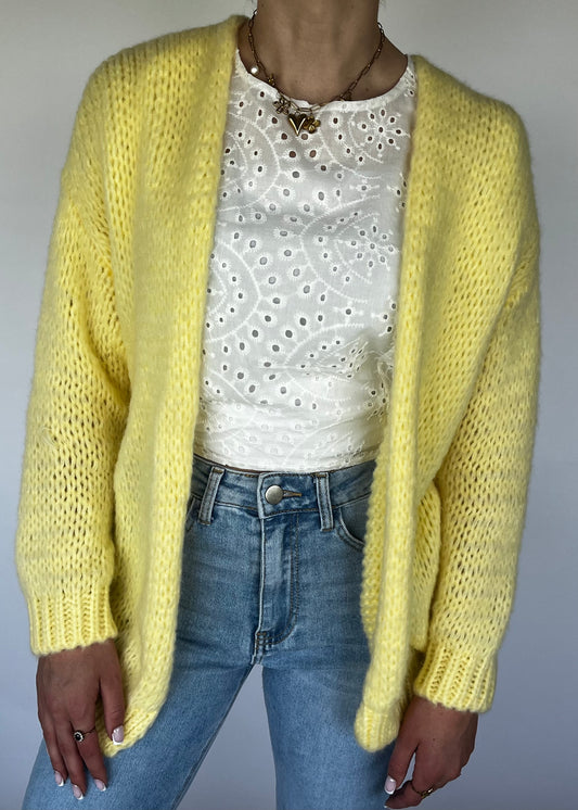 FIEN CARDIGAN GEEL