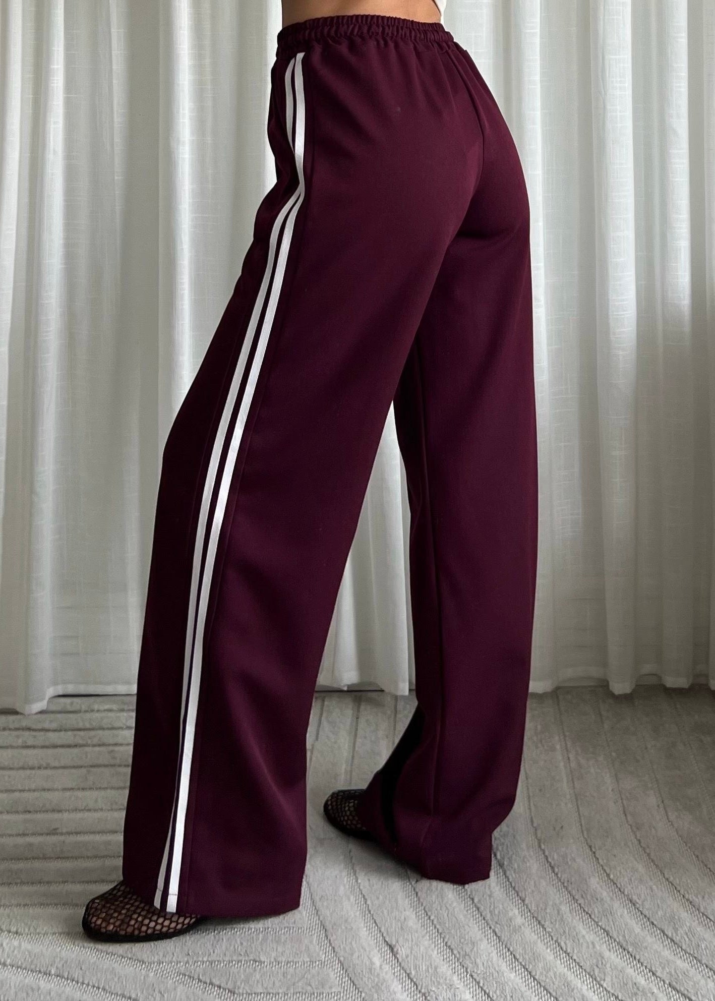 MILA PANTS BURGUNDY