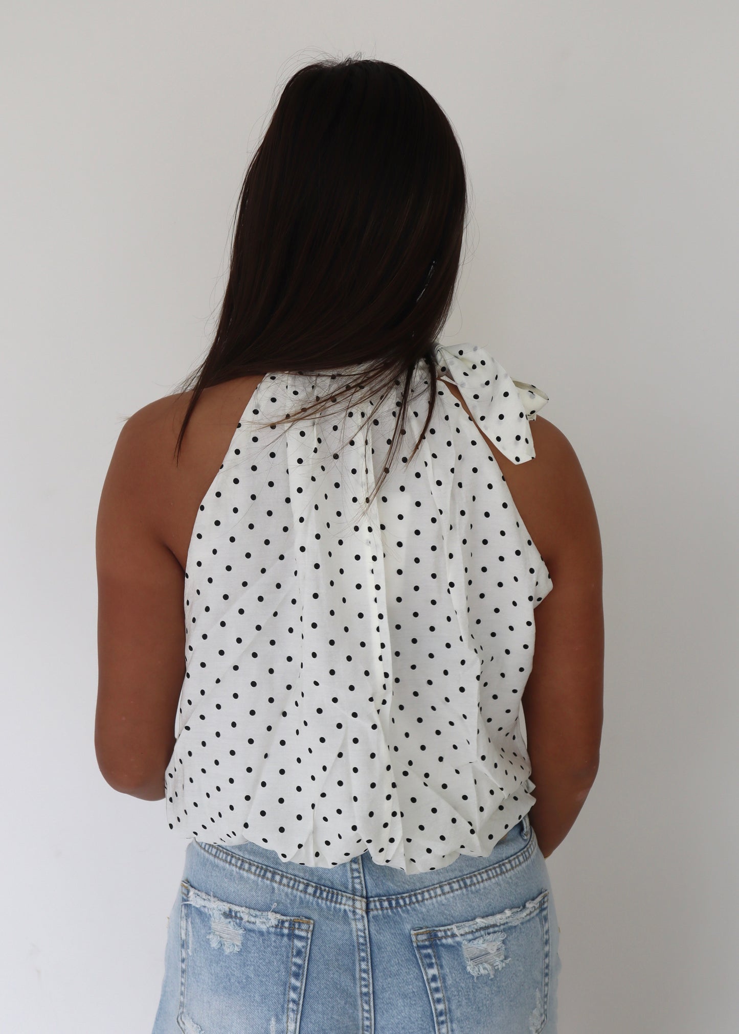 Haltertop Polka Dots