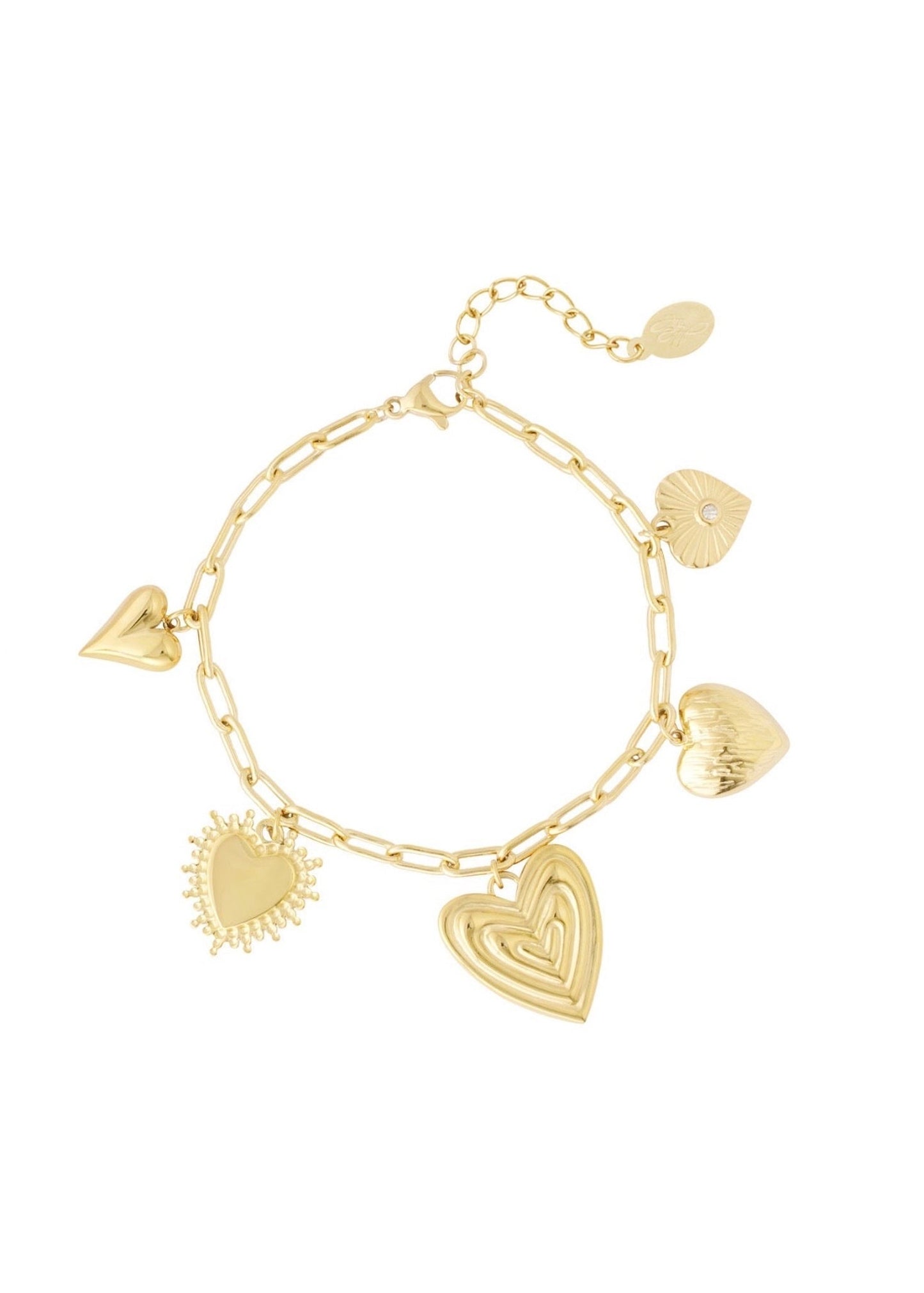 HEARTS ARMBAND GOUD