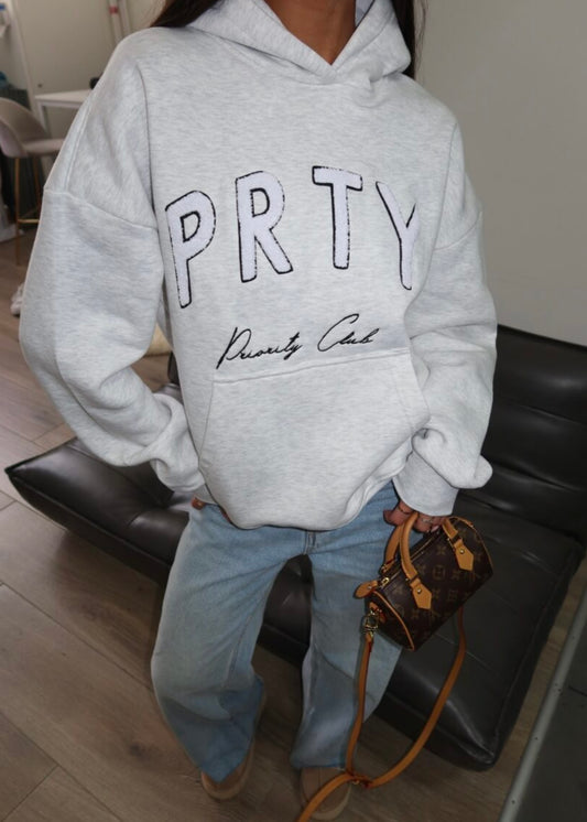 PRTY TEDDY PATCH HOODIE