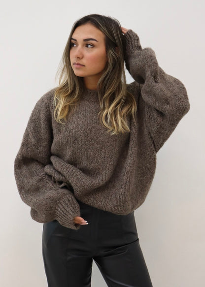 COMFY KNIT TAUPE