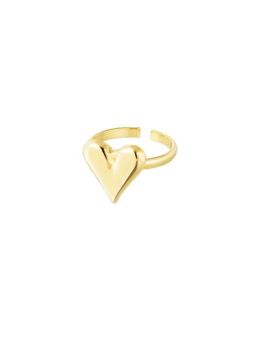 HEART RING GOUD