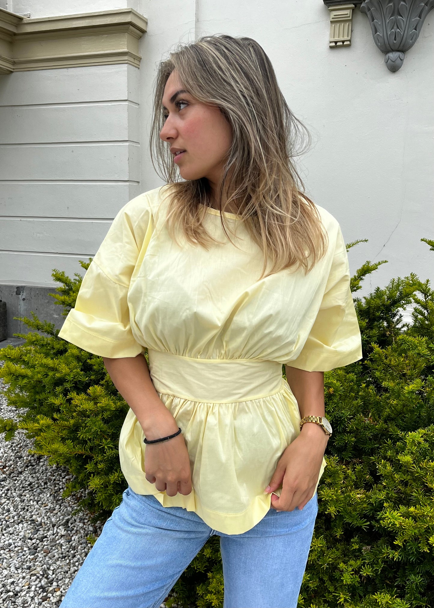 BOW TOP BUTTER YELLOW