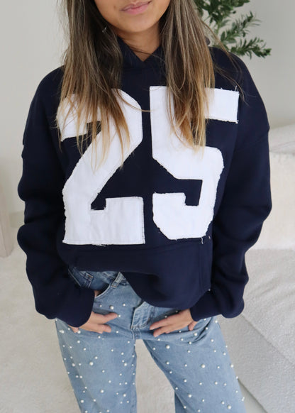 25 ICONIC HOODIE NAVY