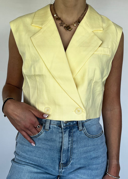 CHLOE GILET GEEL