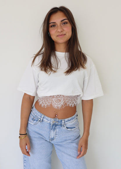 Lace Tee Wit