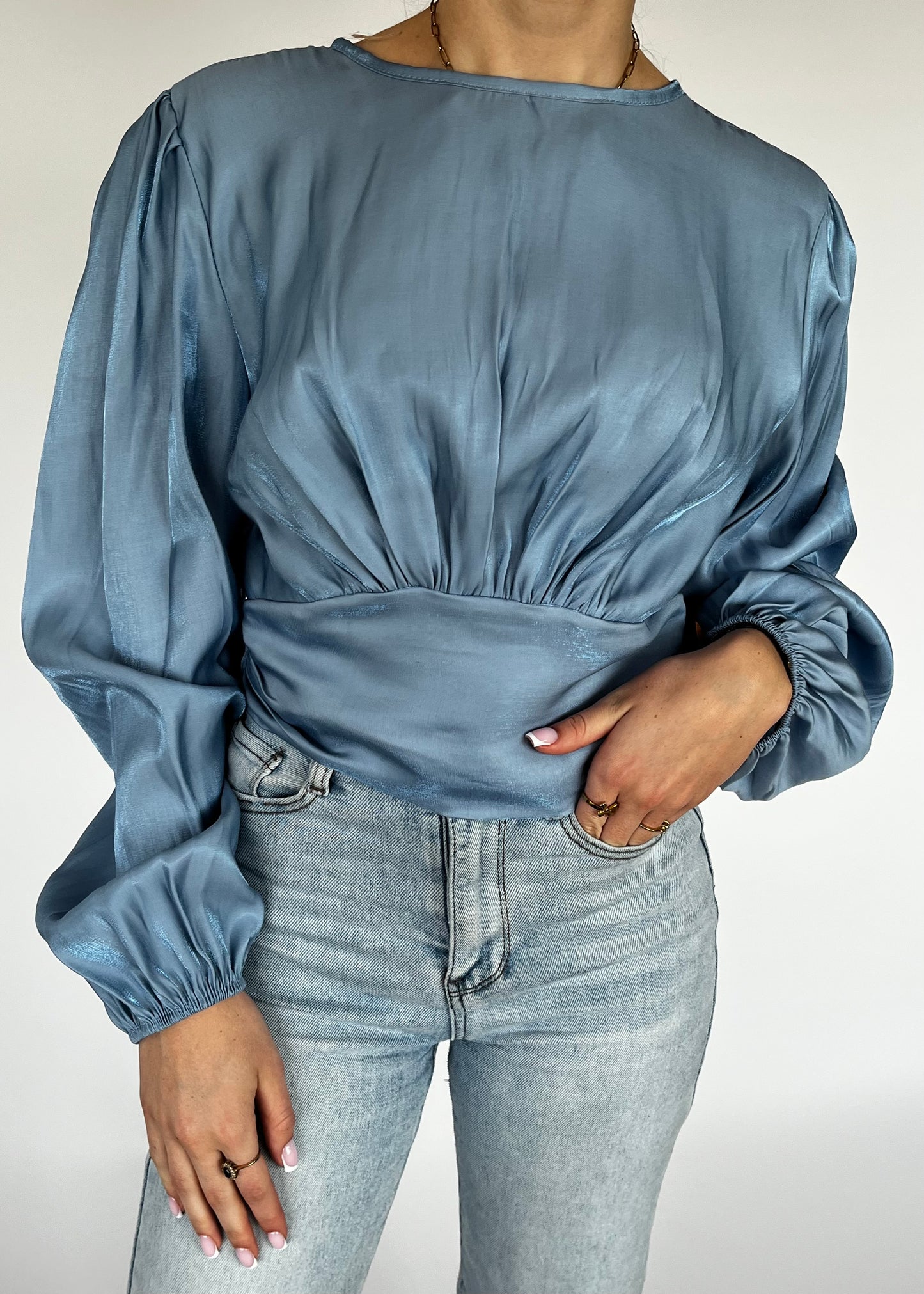 EMMA BLOUSE BLAUW