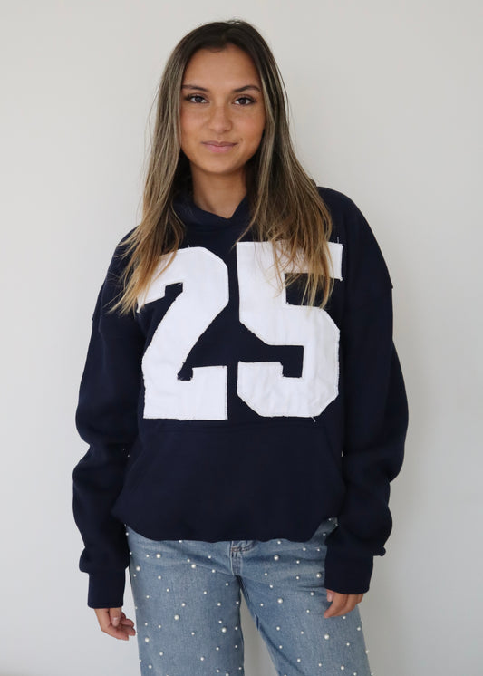 25 ICONIC HOODIE NAVY