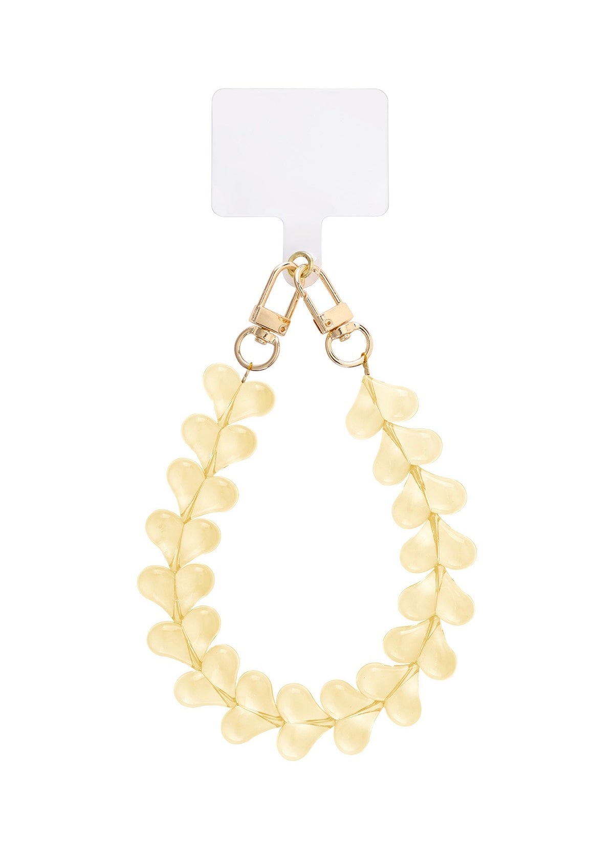 HEART CORD BUTTER YELLOW