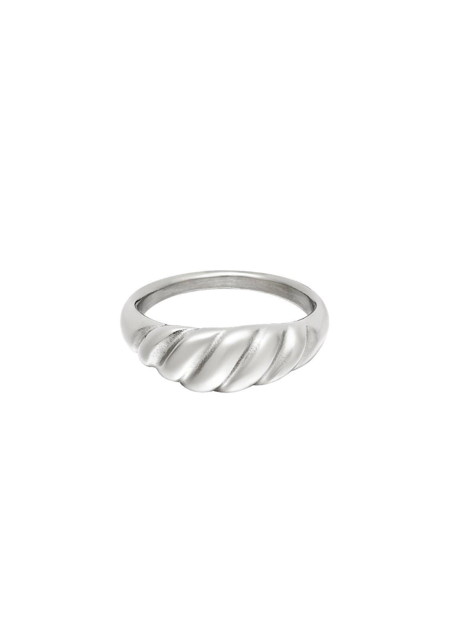 TWISTED RING ZILVER