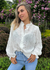 RUFFLE BLOUSE WIT