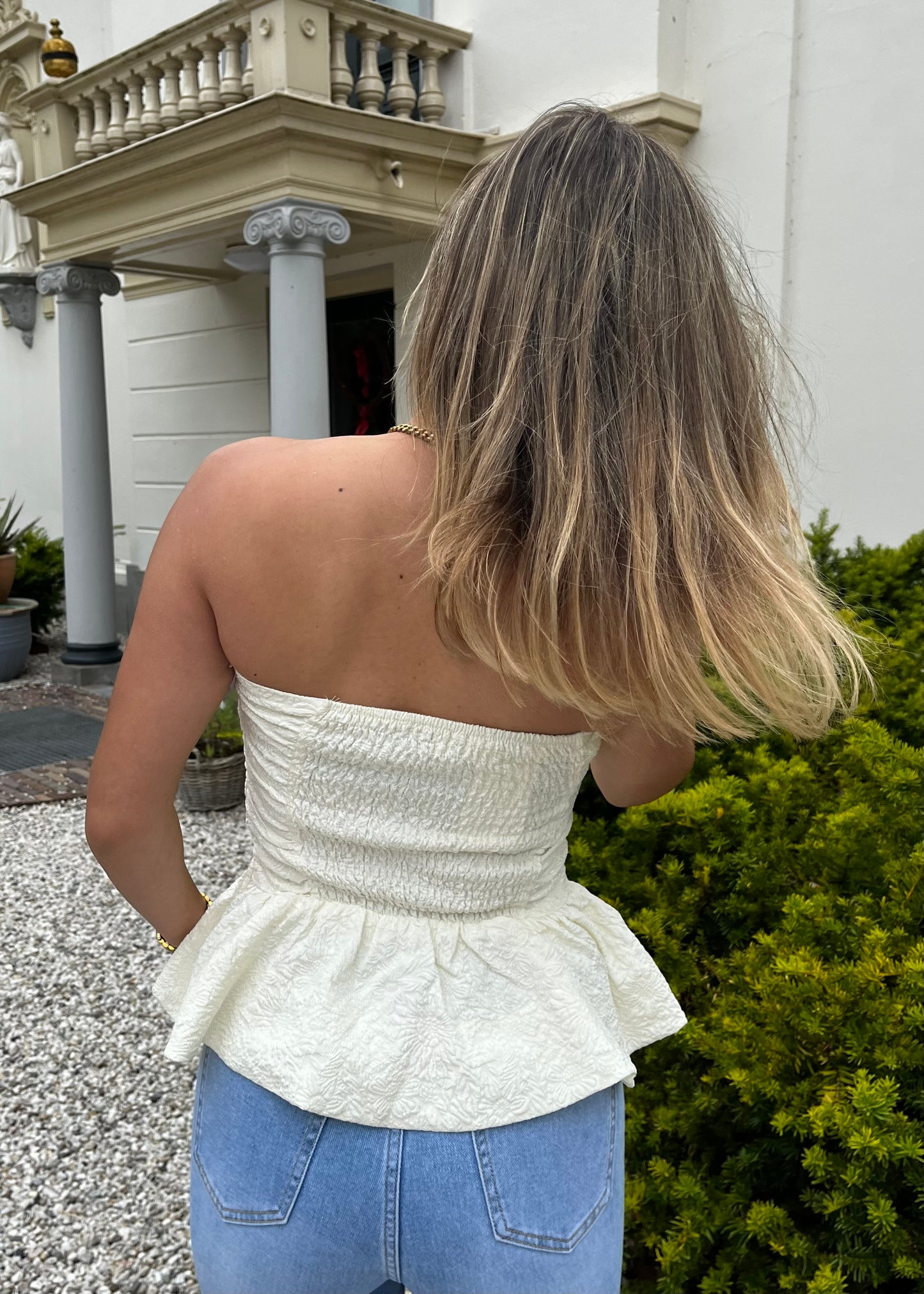 FLORA PEPLUM TOP