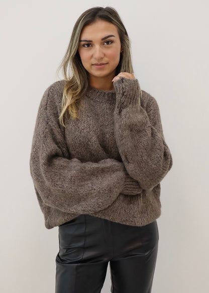 COMFY KNIT TAUPE