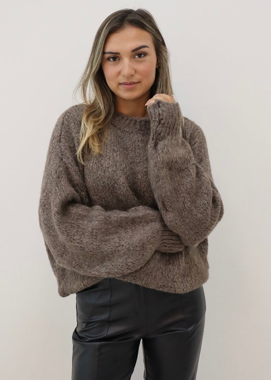 COMFY KNIT TAUPE