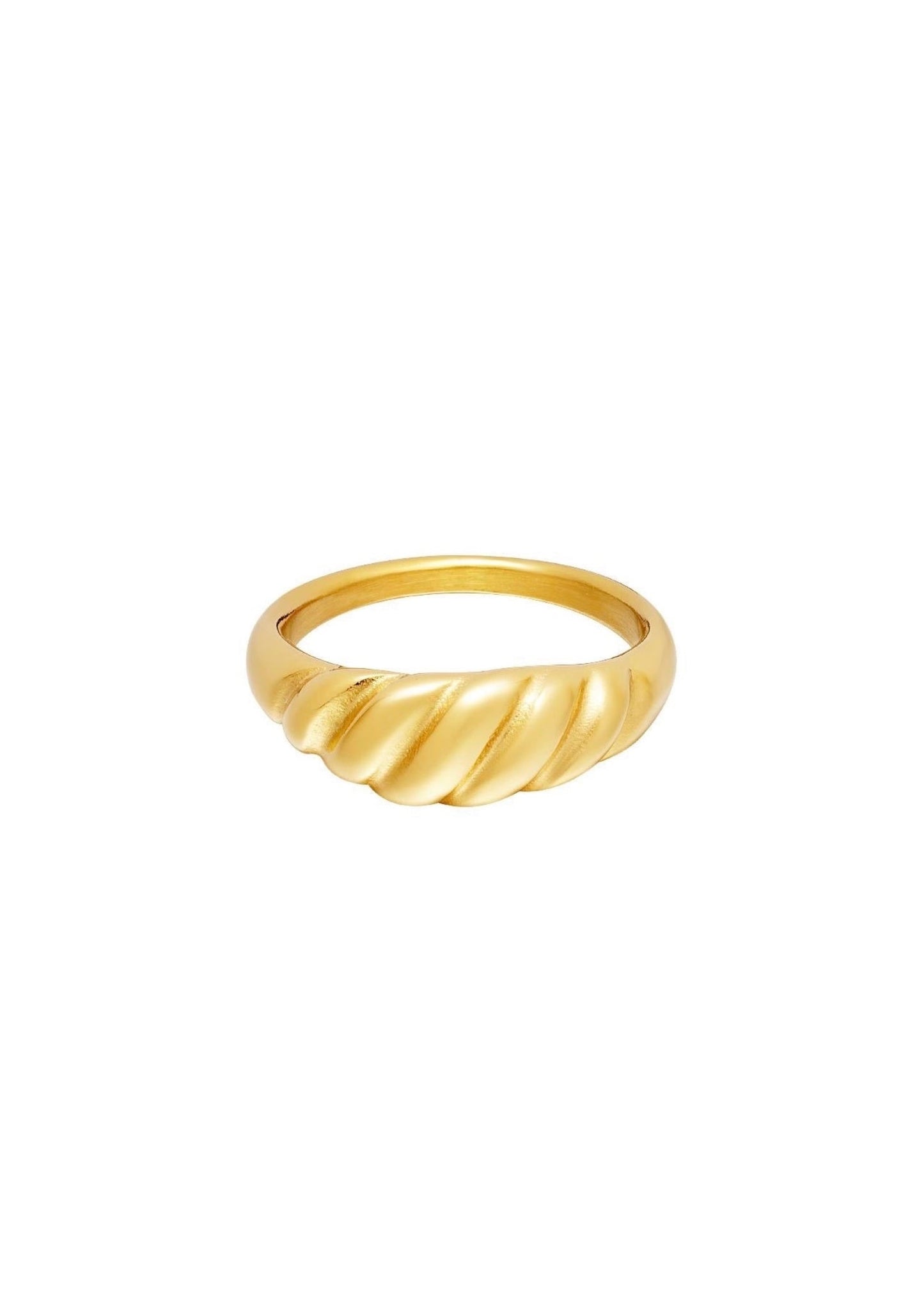 TWISTED RING GOUD