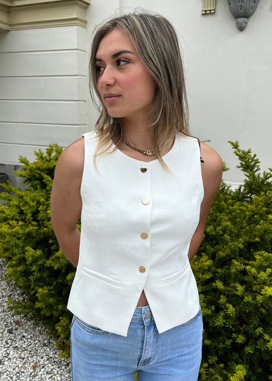 JILL GILET WIT