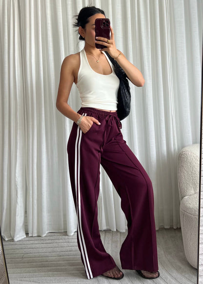 MILA PANTS BURGUNDY