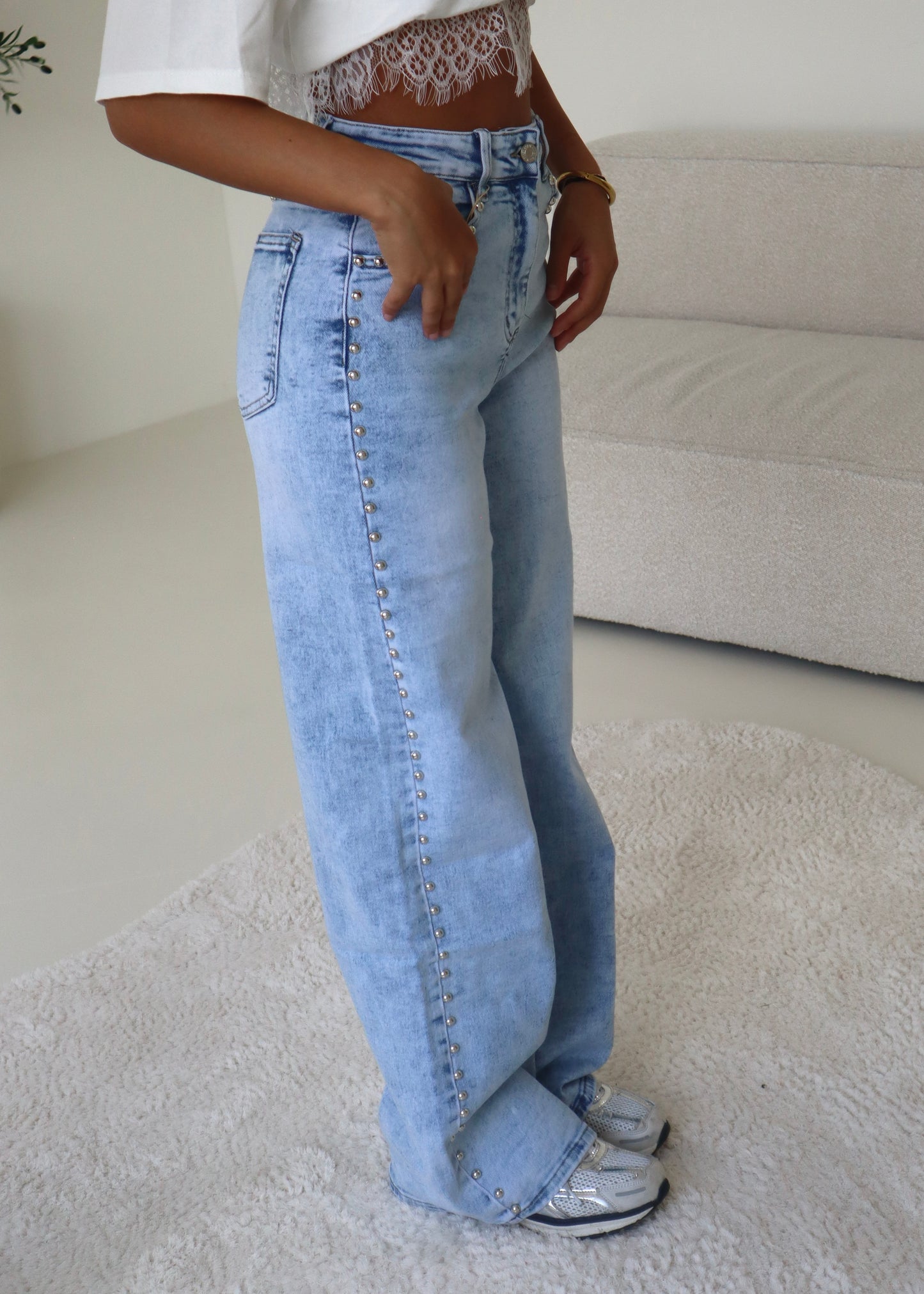 Stud Jeans Blauw